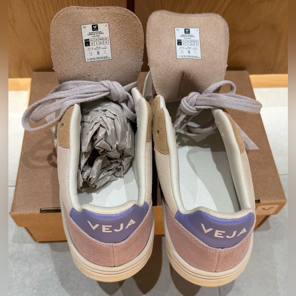 • VEJA • V-10 SUEDE MULTICO PEACH • NEW NWT - Picture 10 of 11